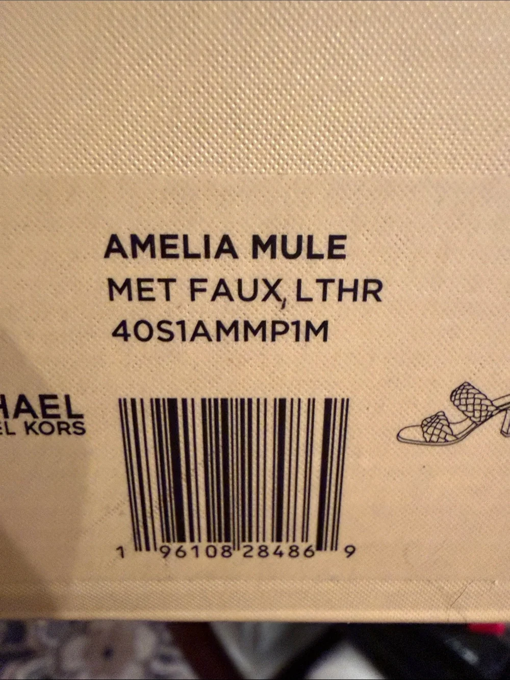 Michael Kors Amelia Mule in Metallic Gold